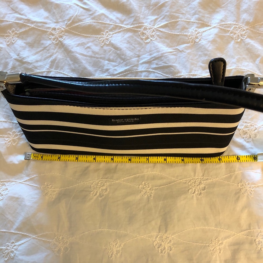 🤎 Cute Black/Ivory/Brown Fabric ‘Designer’ Purse - Picture 7 of 8